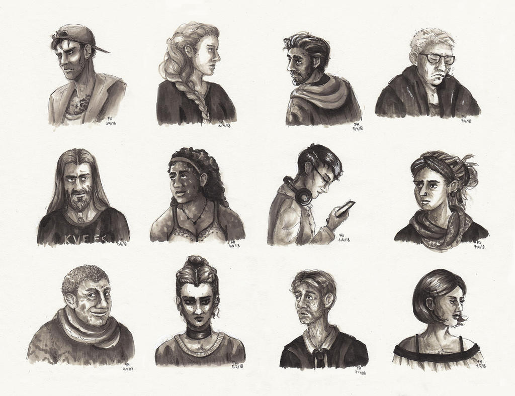 People II (Marker Sketches) by FrerinHagsolb