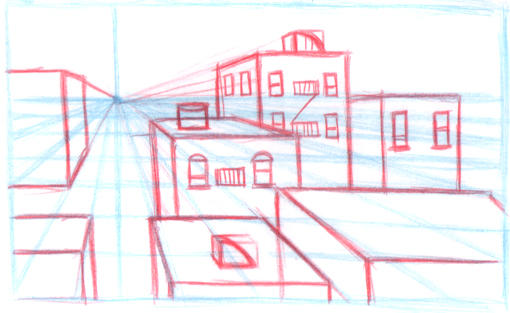 1 point perspective practice by rockabillylaker on DeviantArt