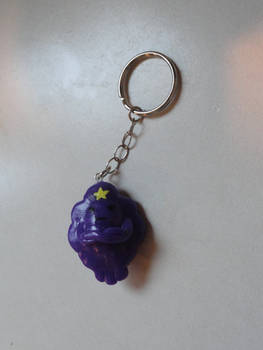 Lumpy Space Princess polymer keychain