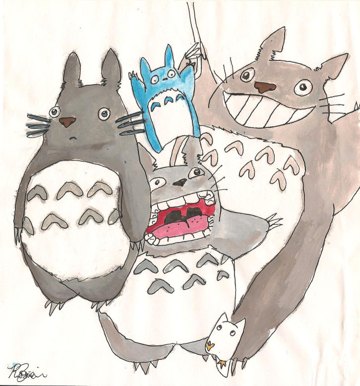 Tonari no Totoro collage.