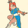 sally dressed like chun li