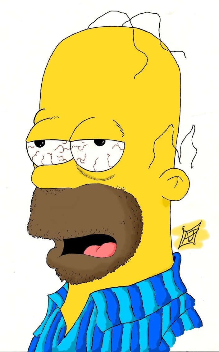 Homer Simpson Up All Night