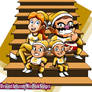 Wario and Mona Family Christmas Photo