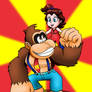 Donkey Kong and Pauline