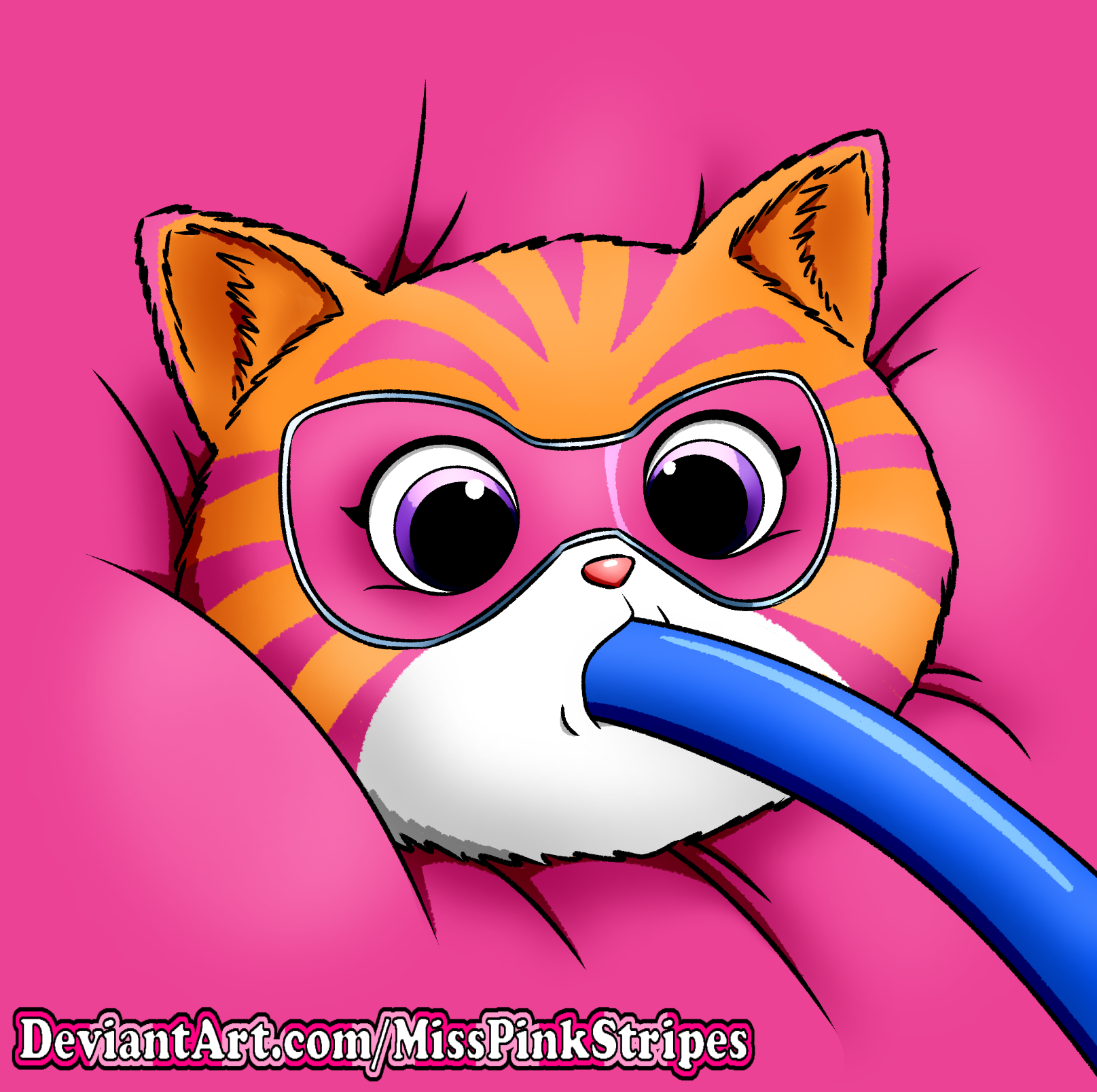 Comm - Super Pinky Inflated Kitty
