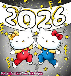 Happy New Year Kitty and Mimmy