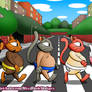Comm - Sumo Kitties on Abbey Road