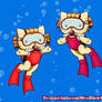 Comm - Underwater Kitties
