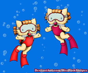 Comm - Underwater Kitties