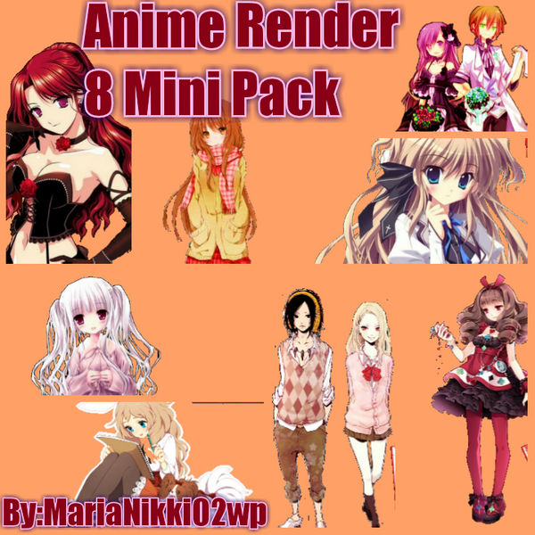 Mini Anime Stack anime render mini pack by MariaNikki02Wp on DeviantArt