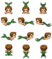 RPG Maker VX Sprite - Kaze the Merman