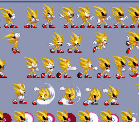 My chaos hunter in progress sprite sheet by chaoshuntersonicexe on ...