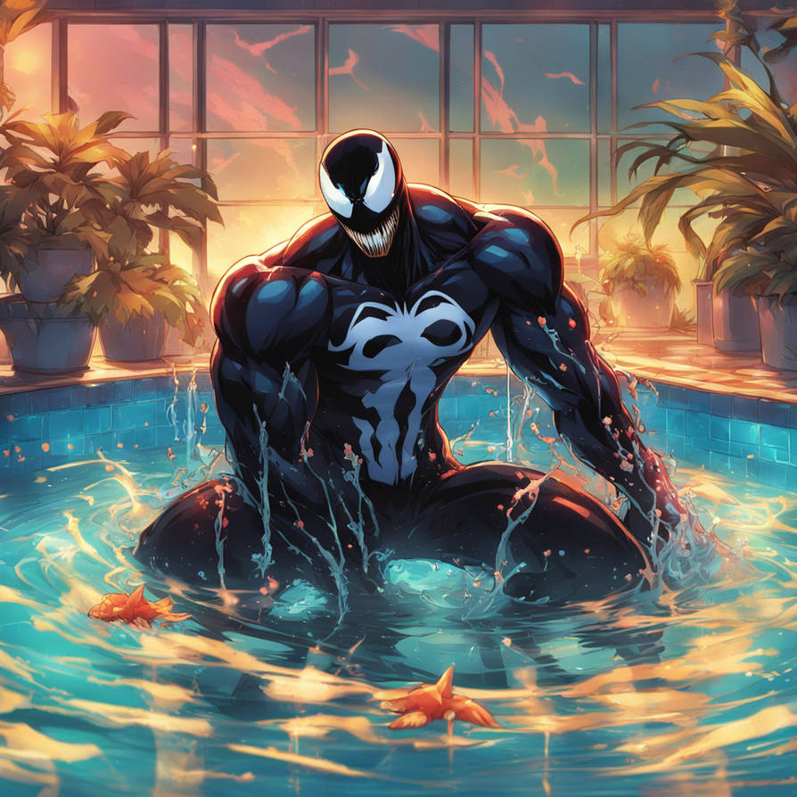 Venom Pool In Action Hot sexy male venom in a pool by penguindragoncat on DeviantArt