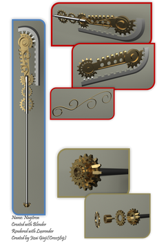 Steampunk Naginata (Nagitron)