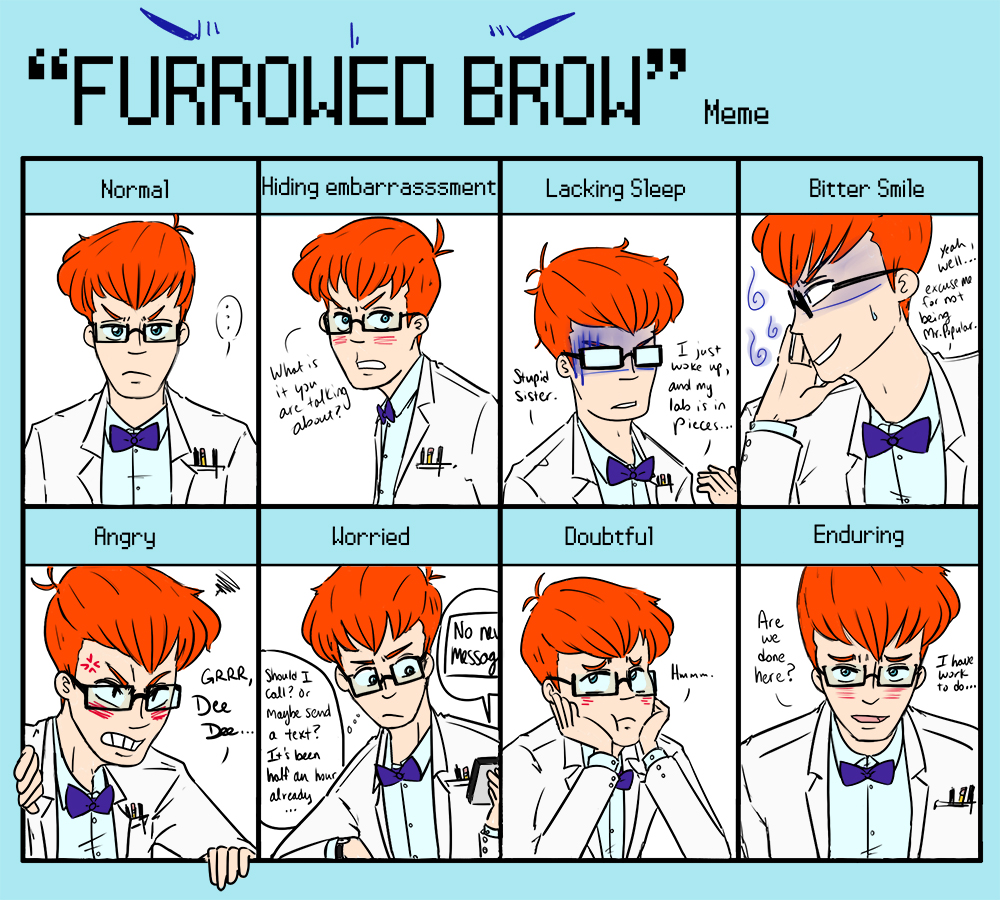 Furrowed Brow Meme - Dexter