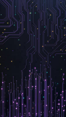 Phone Circuit Wallpaper - purple - 12