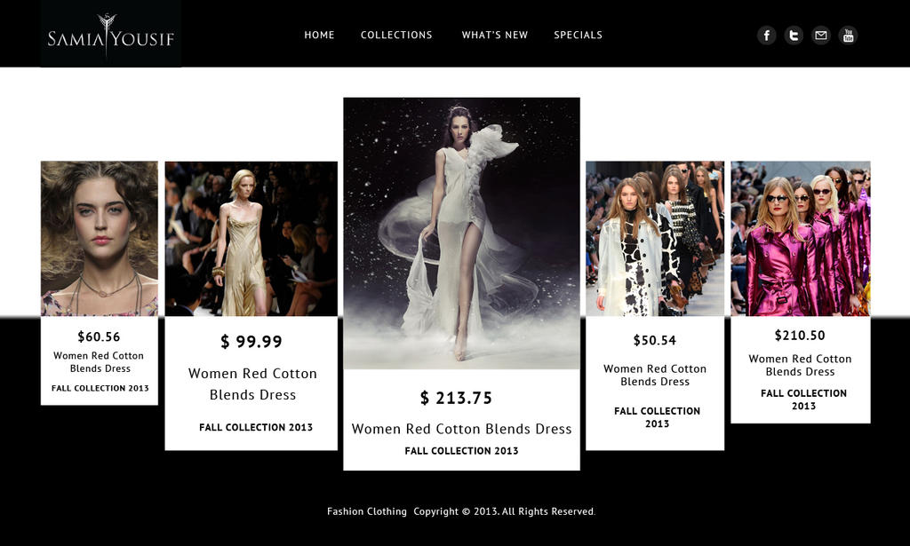 Fashion Collection PSD Website Template