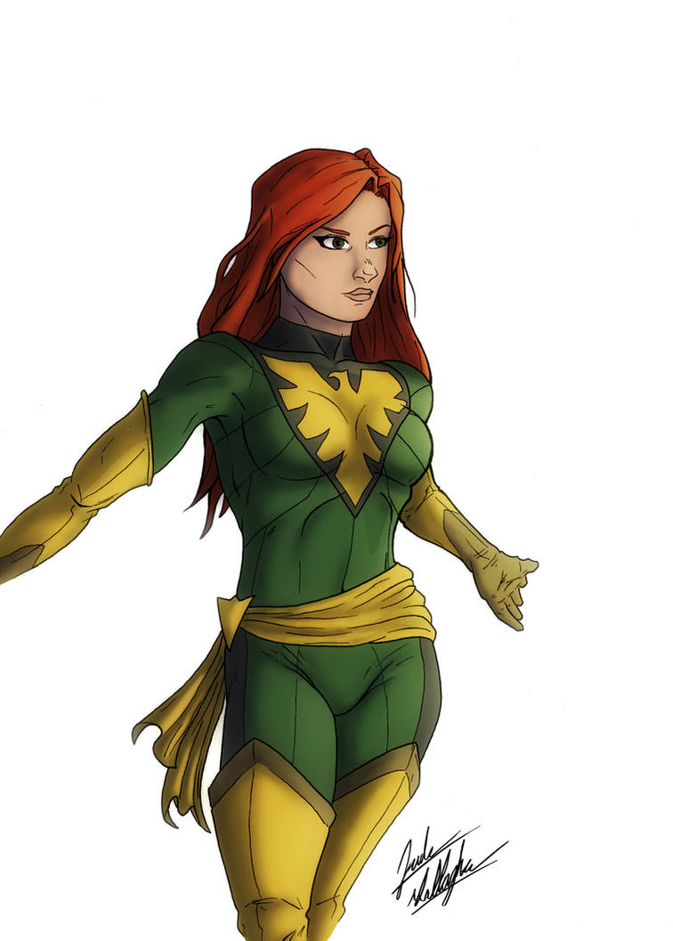 Jean Grey Color Jean Grey Colored by judegallagher28 on DeviantArt