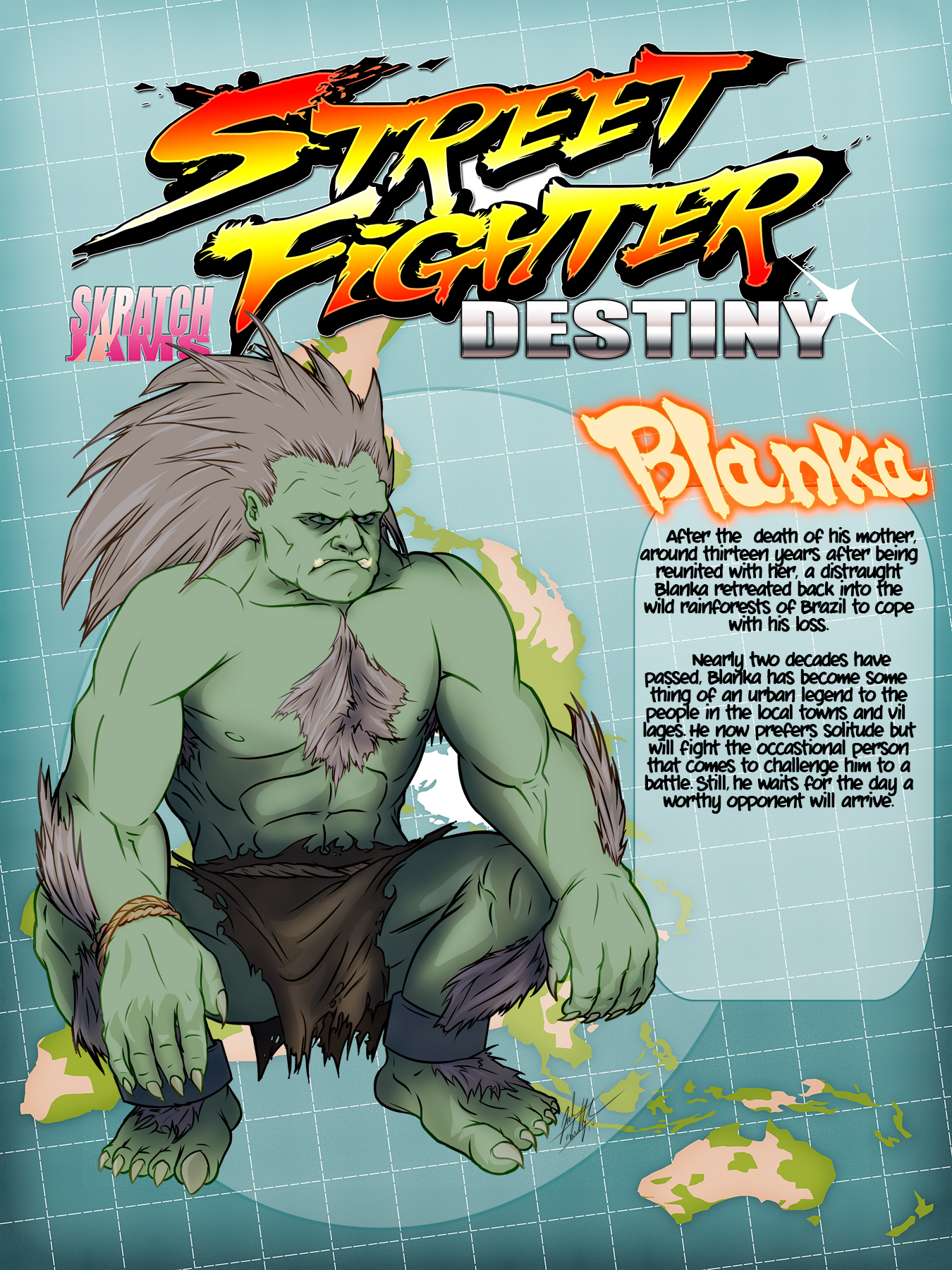 Fashion Blanka - Street Fighter Duel by AkashiYasuto on DeviantArt