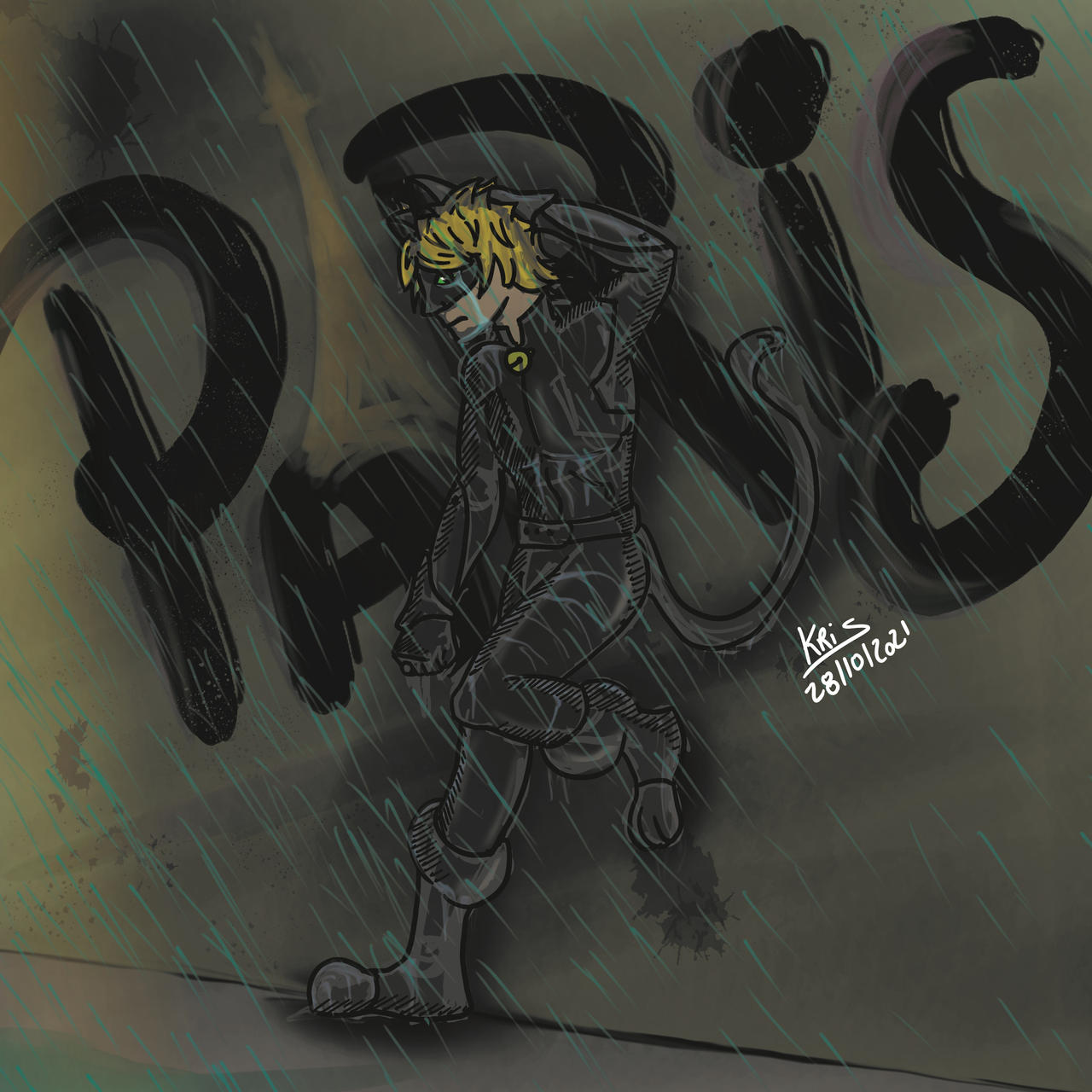 The Sad Chat Noir By Krisartb0y On Deviantart The Sad Chat Noir By Krisartb0y On Deviantart