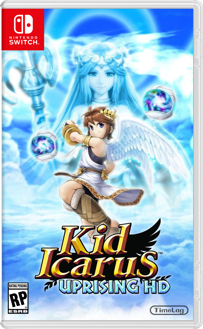 Kid Icarus Uprising HD Box Art for Nintendo Switch by TimeLag on