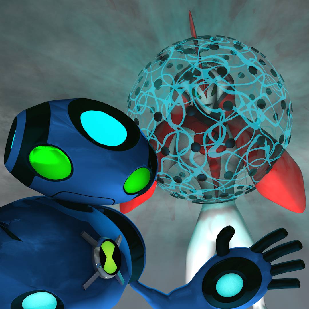 Ben 10 Concept Art - Ultimate Echo Vs Waybig by AkCreationsHD on DeviantArt