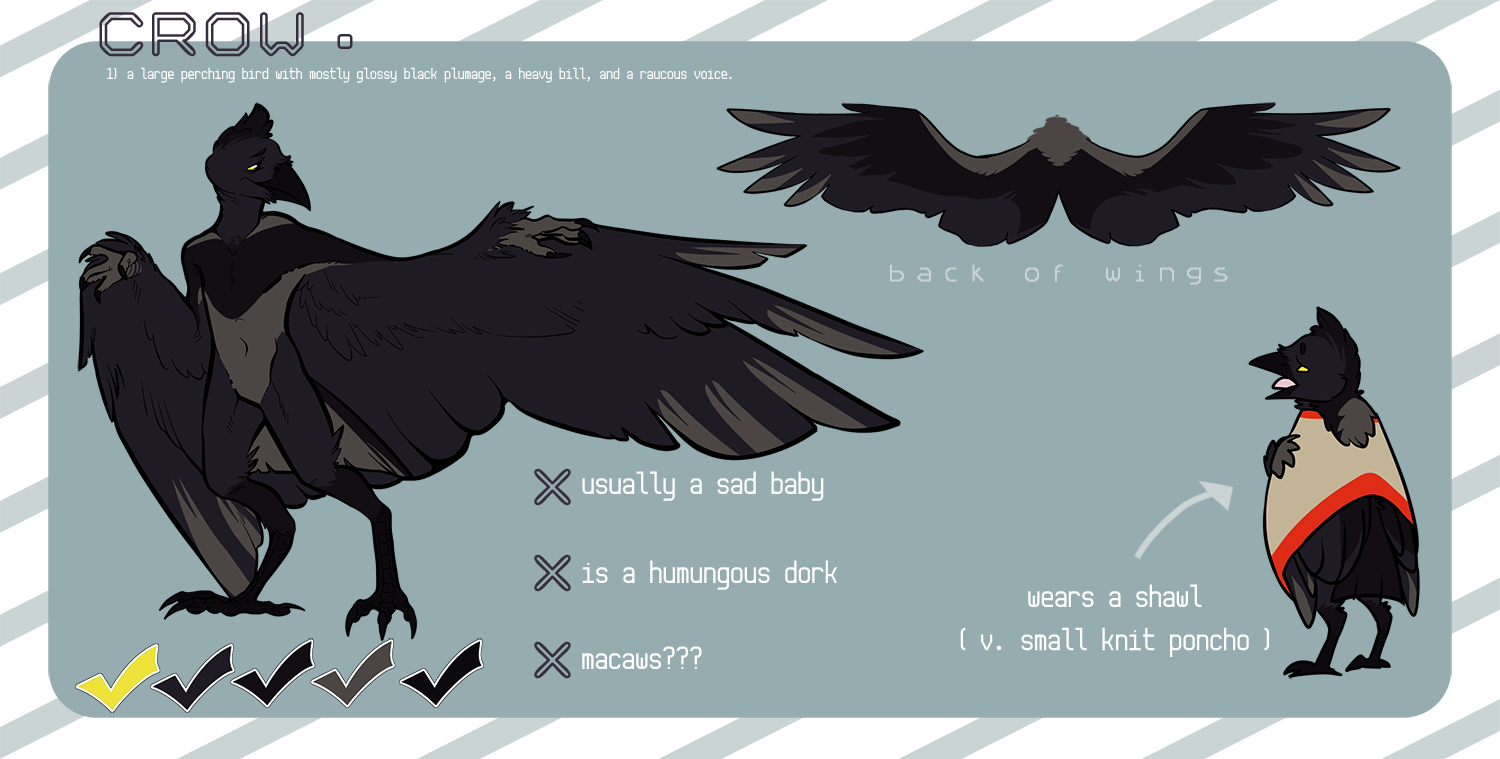 crow reference by Owlinker on DeviantArt