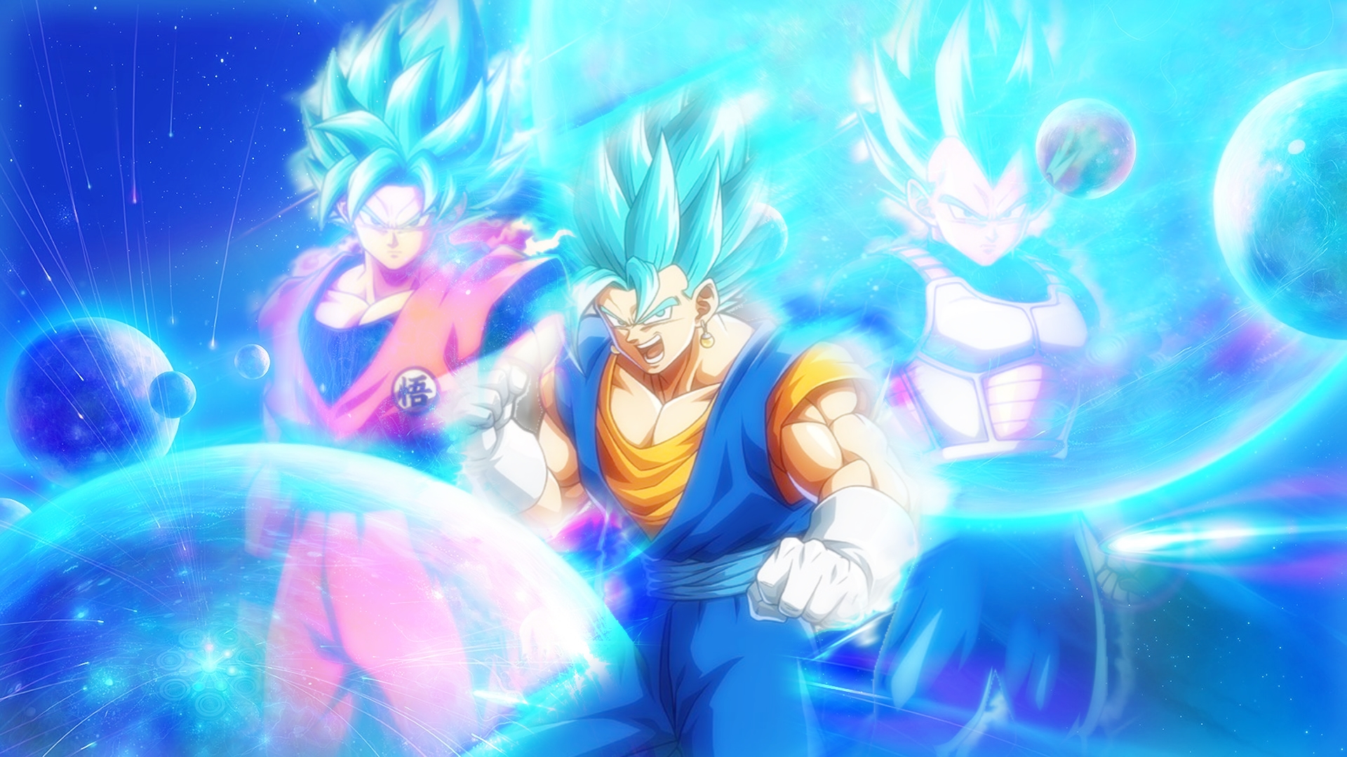 Goku,Vegeta,Vegito Blue Wallpaper by VentusVX on DeviantArt Goku,Vegeta,Vegito Blue Wallpaper by VentusVX on DeviantArt