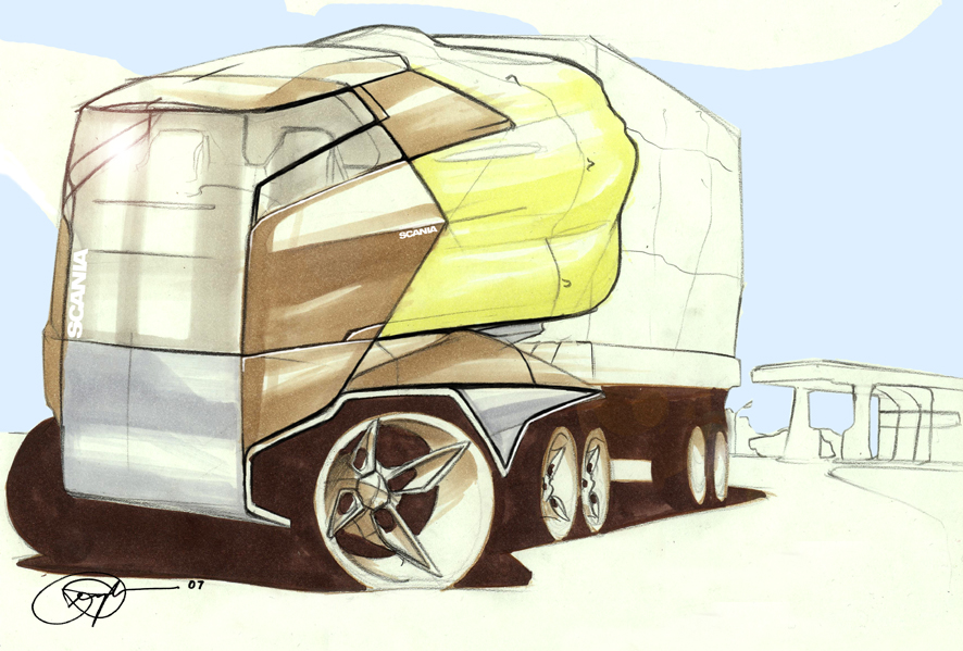 truck sketch