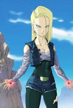 Super Android 18 ready to fight