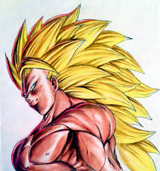 Super Saiyan 3 Son Goku Shirtless