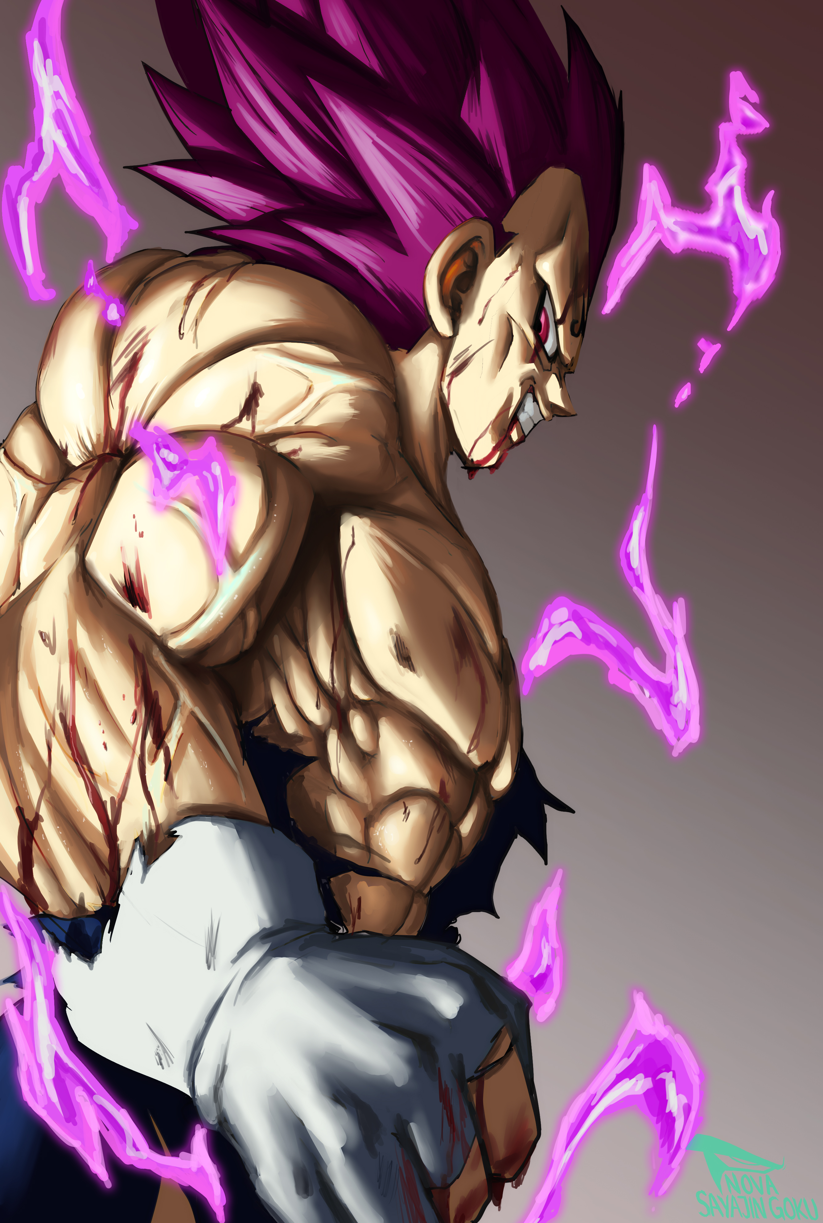 Pintura Majin Vejeta by Euzio on DeviantArt