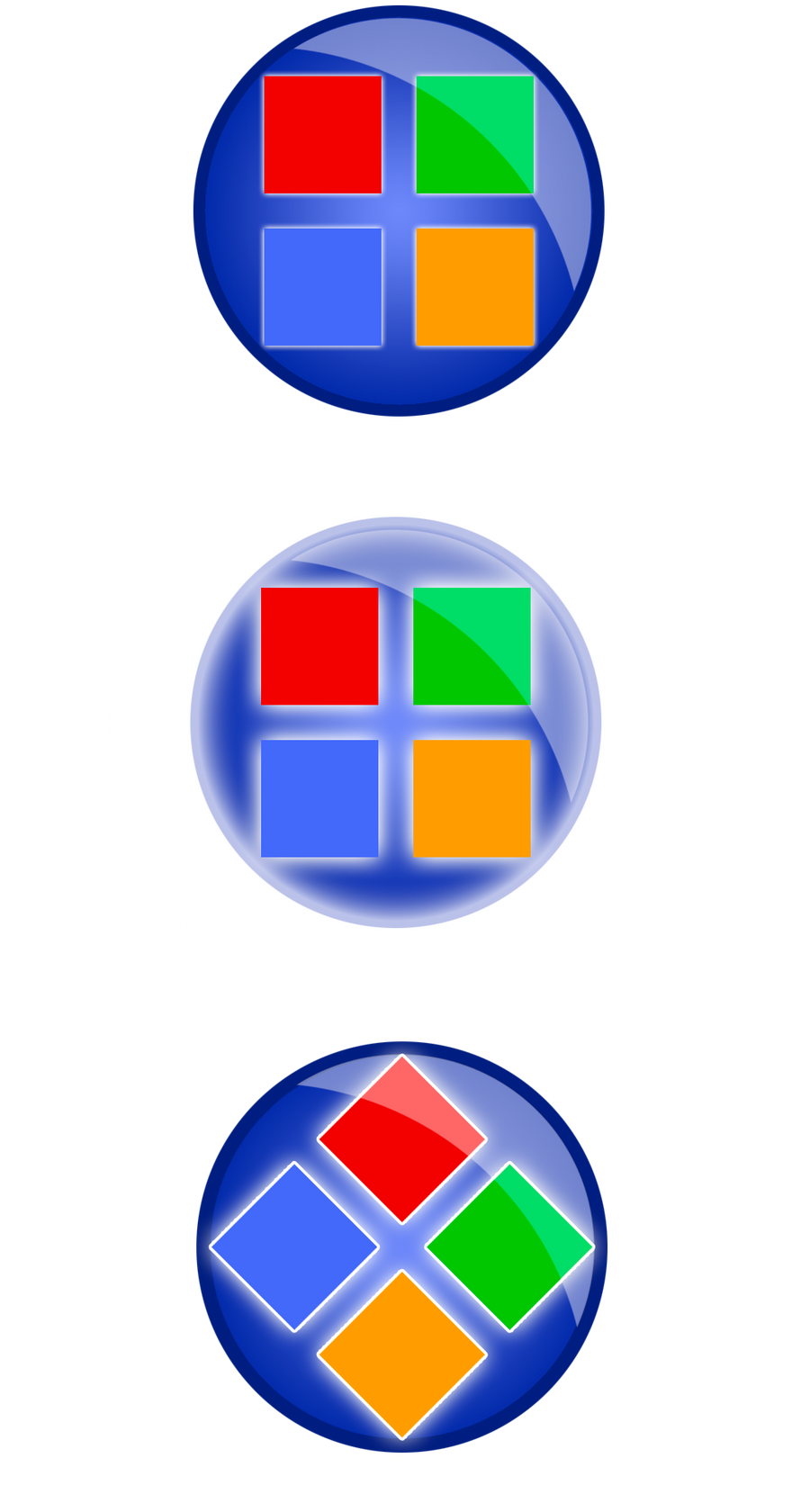 Windows start buttons