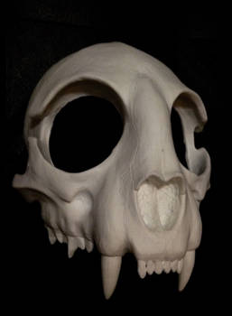 Cat Skull Mask - Blank