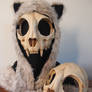 Cat Skull Mask - painted (top) - FOR SALE -