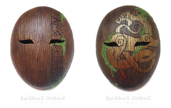 Celtic and Runic Wood Masks
