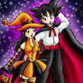 Goku y Chi chi halloween