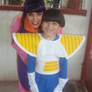 chichi (milk) y Gohan
