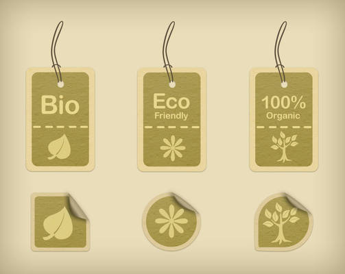 Eco-friendly tags and stickers