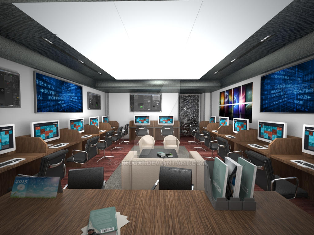 Computer Stockroom High Tech Stock Trading Room by gokugx1 on DeviantArt