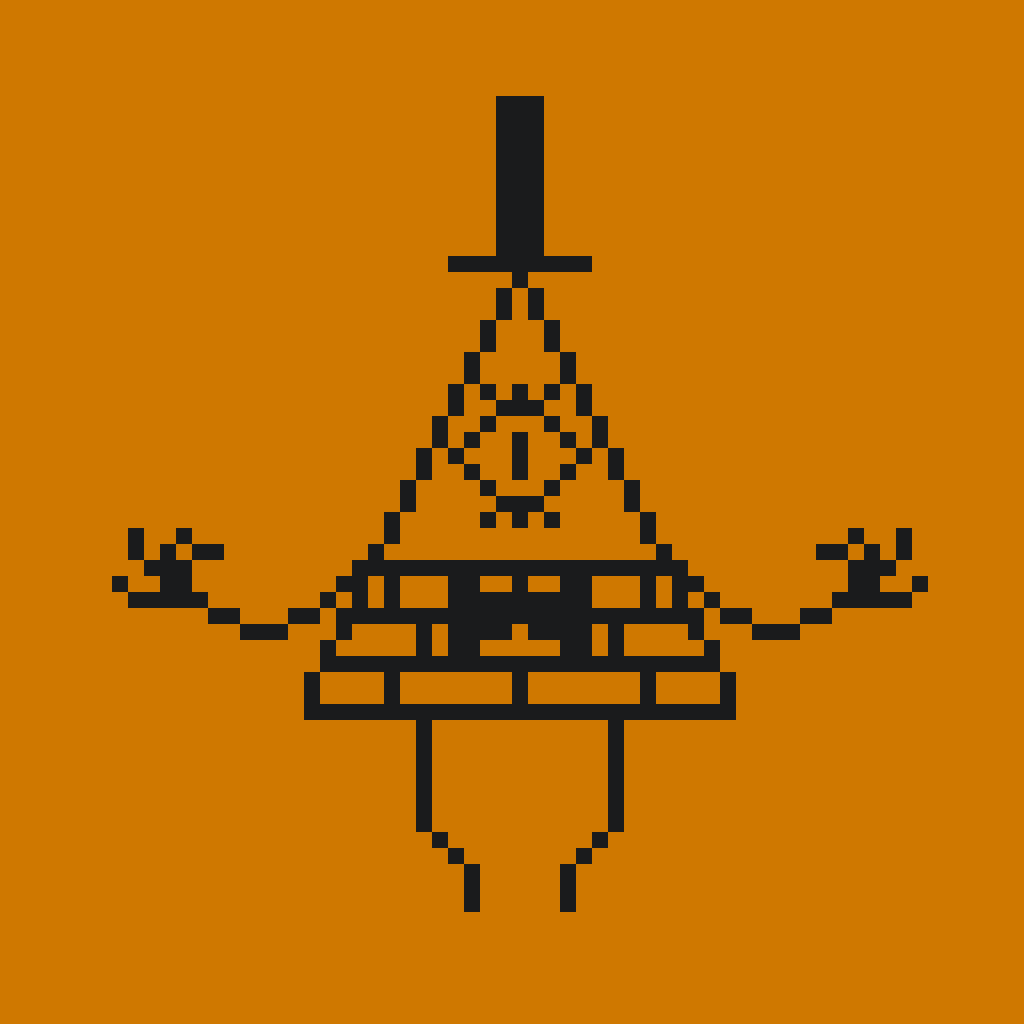 Bill Cipher's Pixel Art : Journal version by Creepikachu on DeviantArt