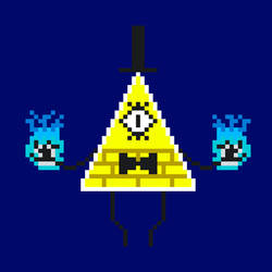 Bill Cipher's Pixel Art : Normal version