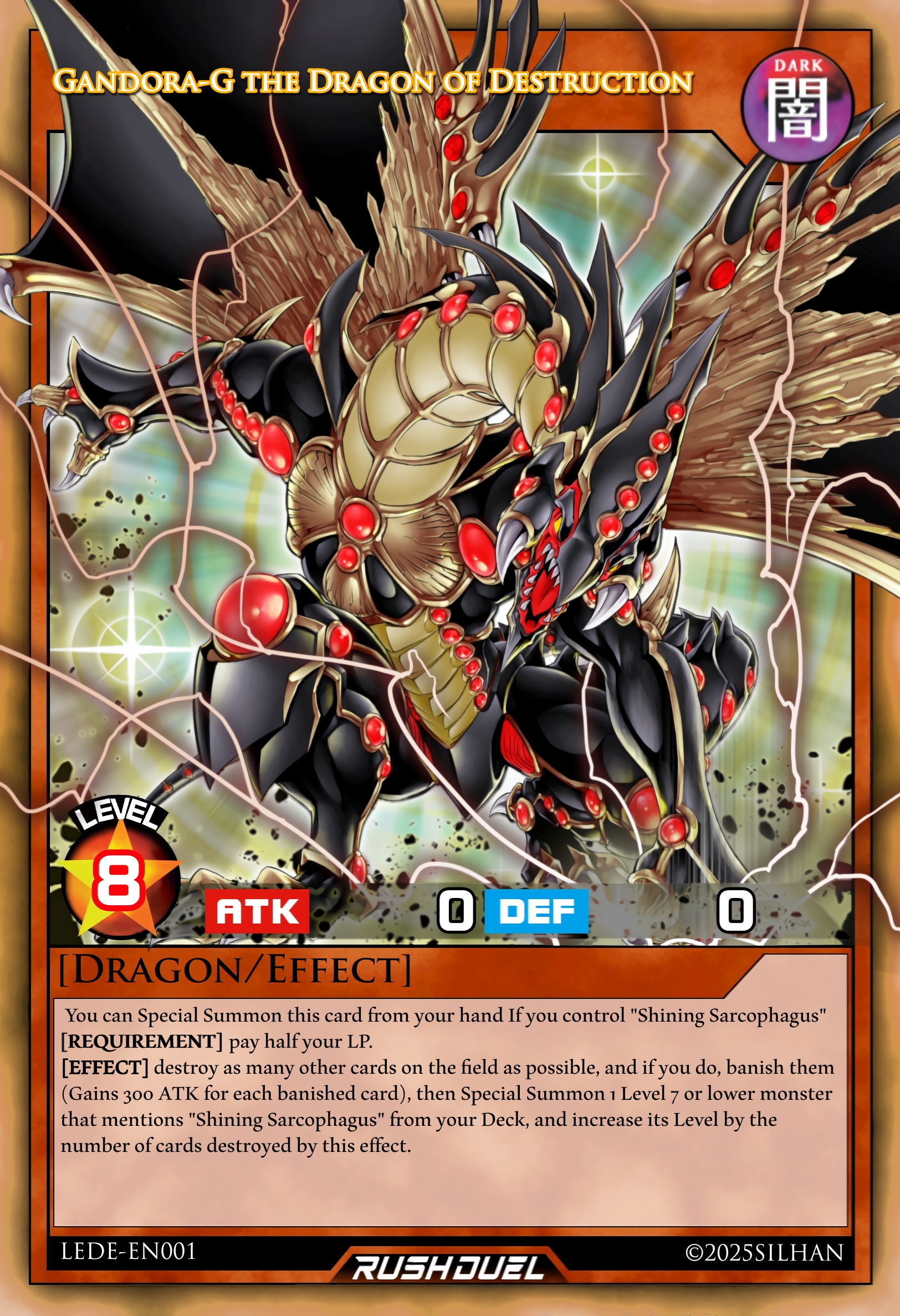 yugioh card gandora the dragon of destruction Gandora-G Use Gandoraa Red Yu-Gi-Oh! Limited Edition Gandora the