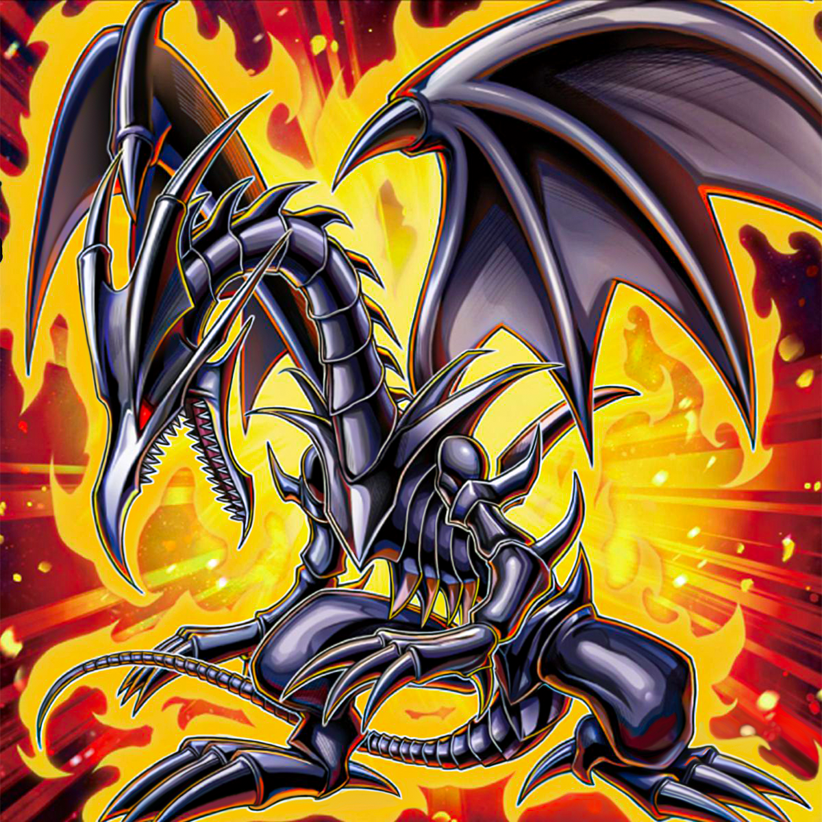 red eyes black metal dragon girl