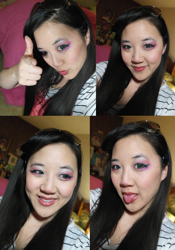 Pink Eyeshadow Makeup Test