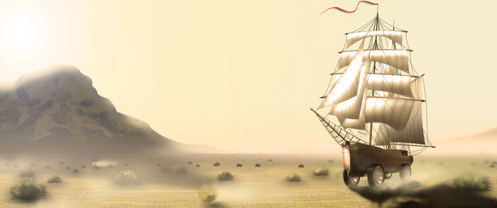 sailing in the desert