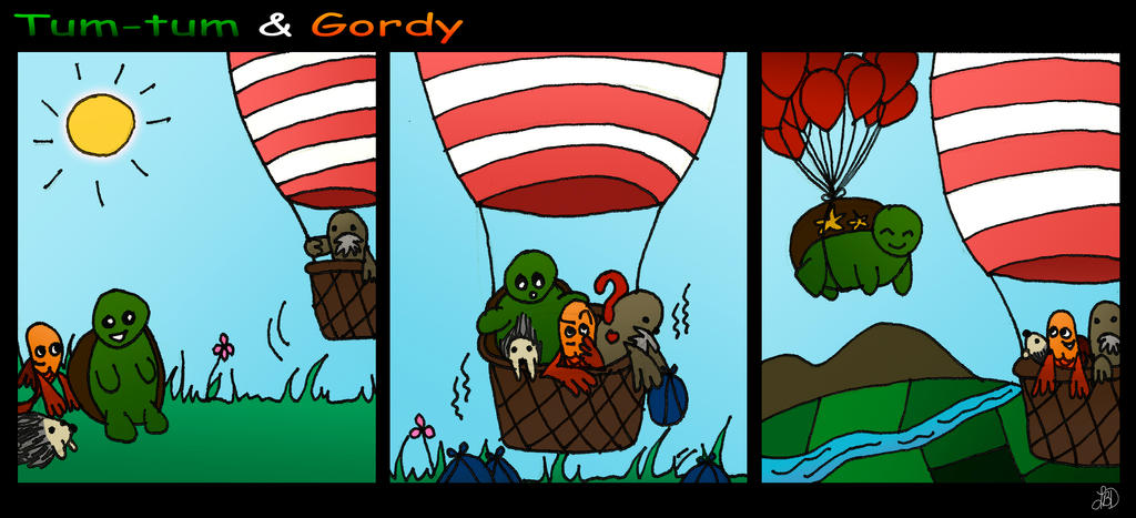 Tum-Tum and Gordy - Hot air balloon