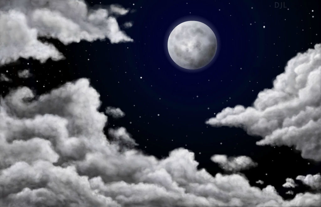 Cloudy Night Sky by Xeninx on DeviantArt