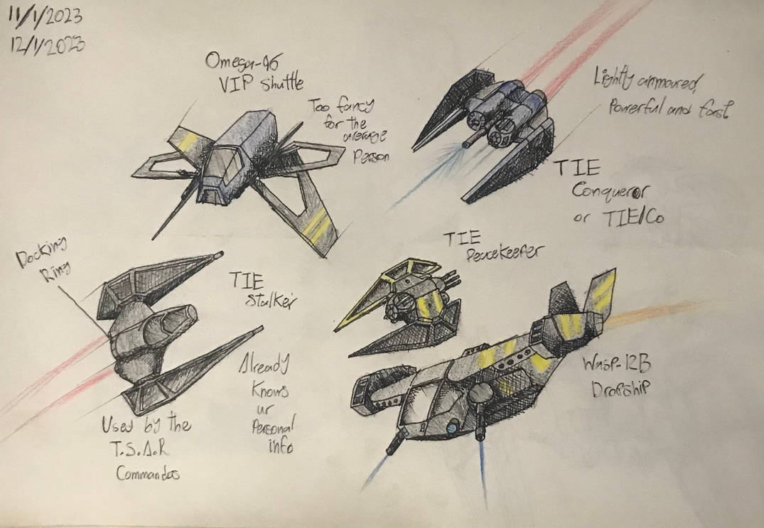 Orion Spur Alliances Vanguard Dropship and others by