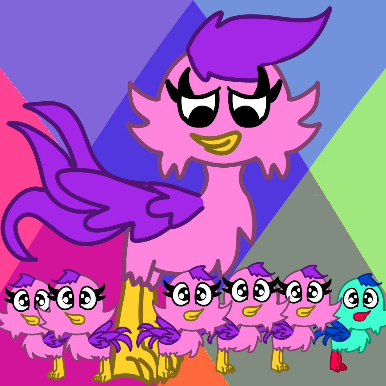 Opila Bird and her babies by JaydenFoxy2006 on DeviantArt